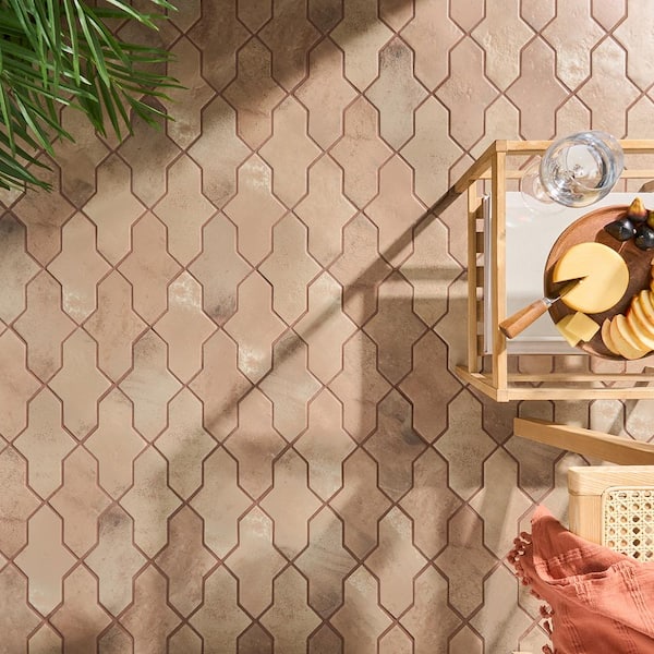 Ivy Hill Tile Tripoli Cruz Cotto Brown 4.84 in. x 8.46 in