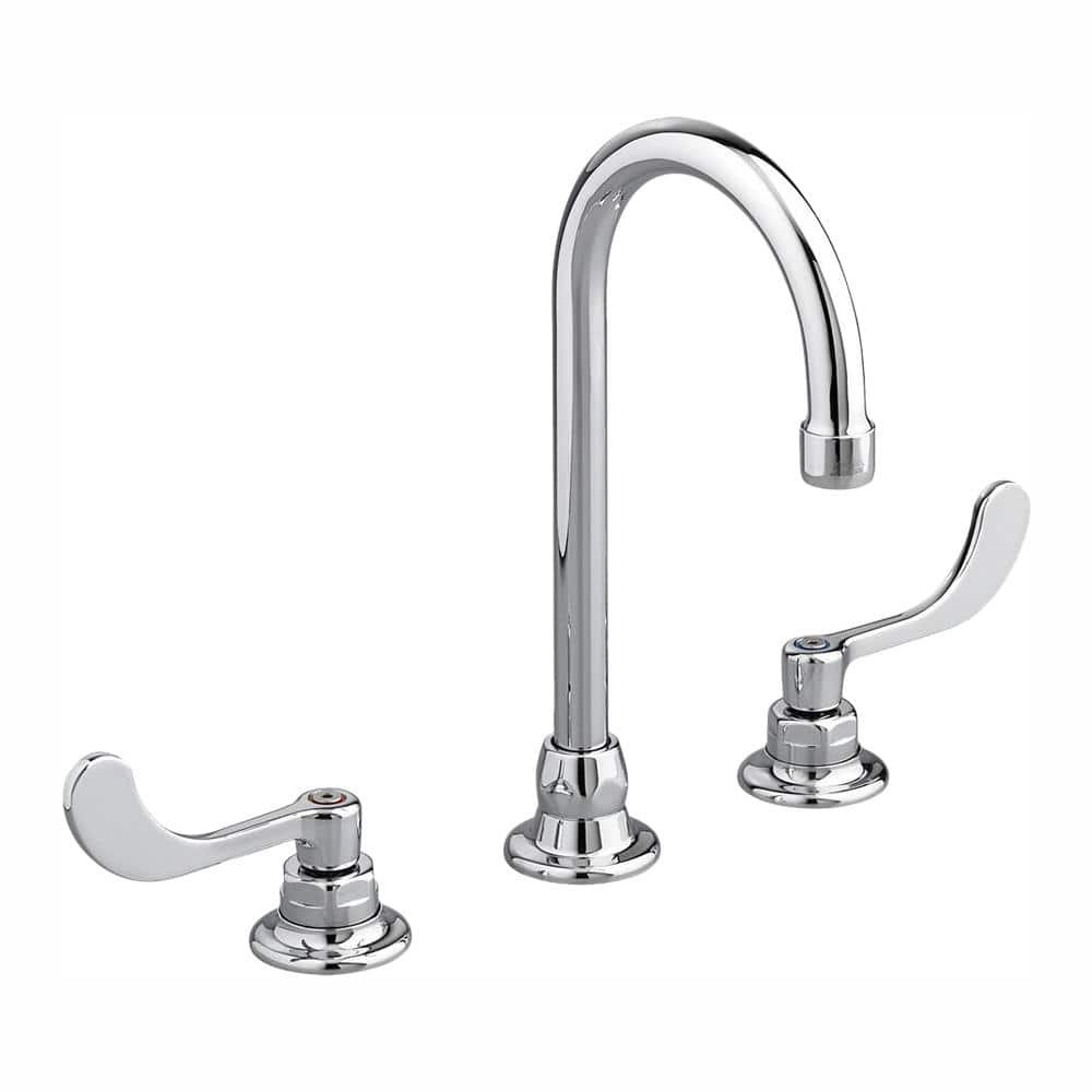 Monterrey 8 in. Widespread 2-Handle 1.5 GPM Gooseneck Bathroom Faucet with 