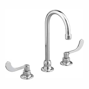Monterrey 8 in. Widespread 2-Handle 1.5 GPM Gooseneck Bathroom Faucet with Rigid Swivel Spout in Polished Chrome