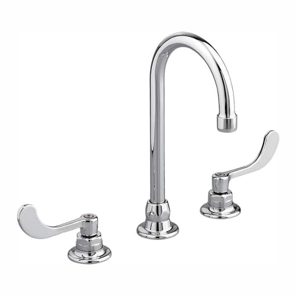 American Standard Monterrey 8 in. Widespread 2-Handle 1.5 GPM Gooseneck Bathroom Faucet with Rigid Swivel Spout in Polished Chrome
