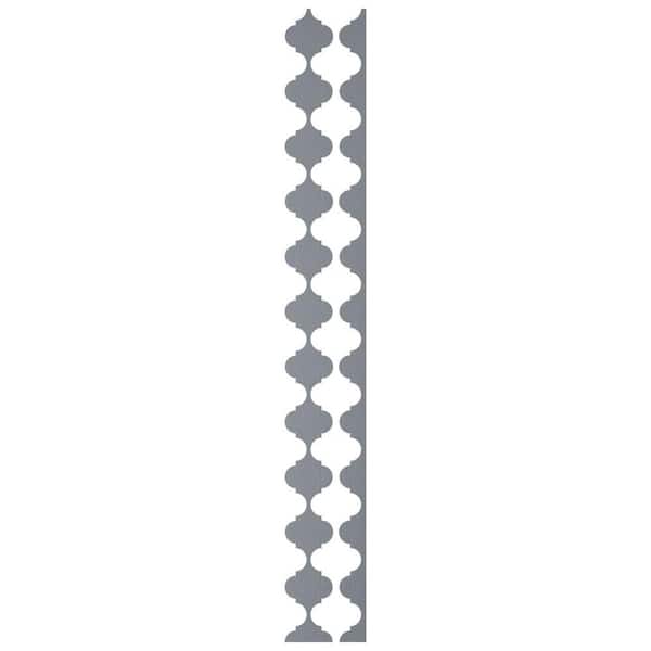 Ekena Millwork Marrakesh 0.125 in. T x 0.5 ft. W x 8 ft. L Gold Mirror Acrylic Decorative Wall Paneling 12-Pack
