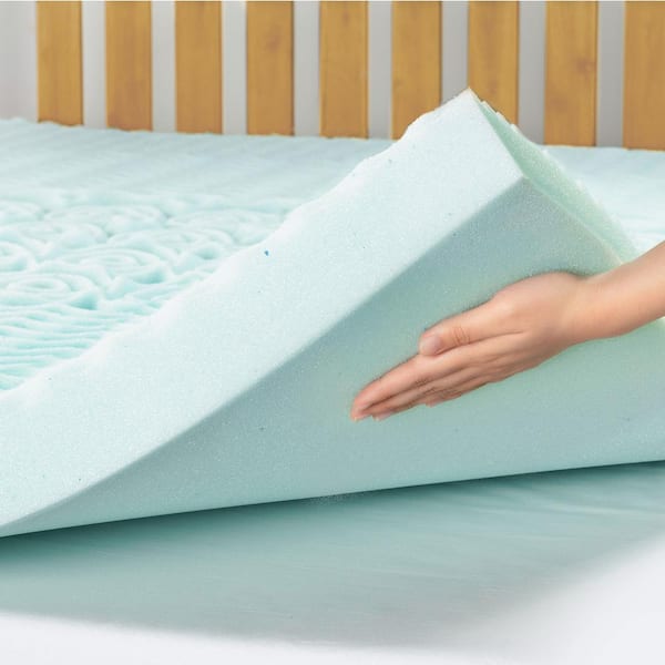 Mellow 4 inch king memory foam mattress topper brand deals new