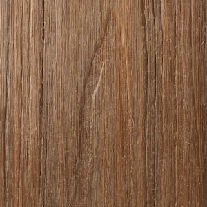 Naturale Magellan Series 1 in. x 5-1/2 in. x 0.5 ft. Peruvian Teak Composite Decking Board Sample with Groove