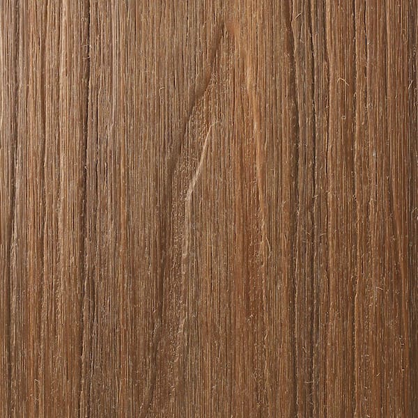 NewTechWood Naturale Magellan Series 1 in. x 5-1/2 in. x 0.5 ft. Peruvian Teak Composite Decking Board Sample with Groove