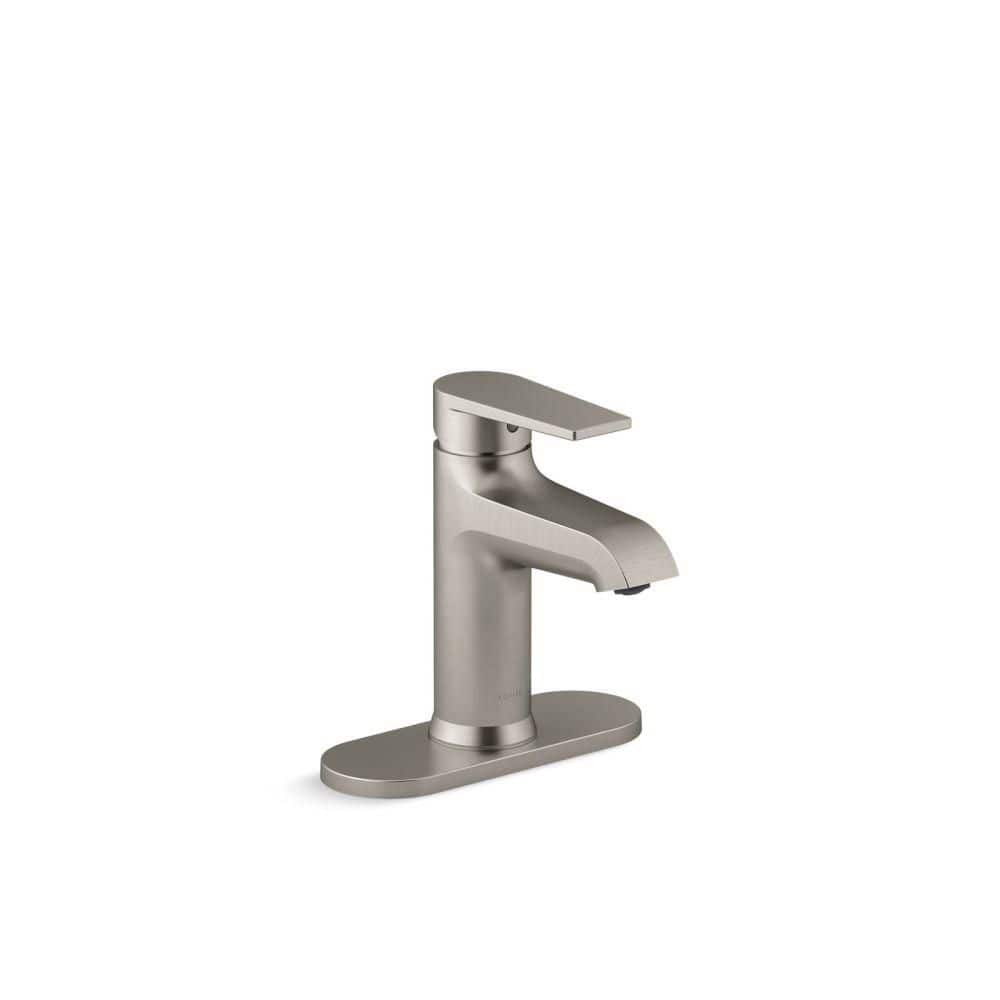Hint Single Handle Single Hole Bathroom Sink Faucet In Vibrant Brushed Nickel 1.2 Gpm