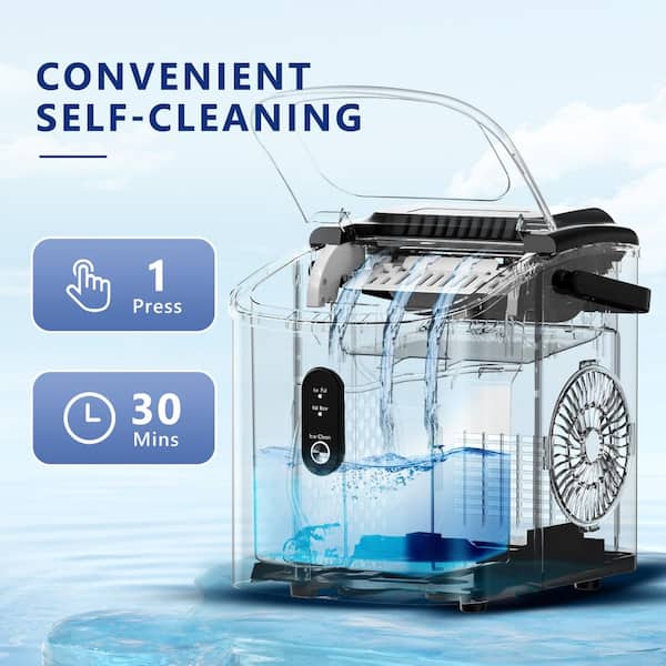ビリヤード Icelake SIMZLIFE 9 in. 26.5lb./24H Bullet Ice Countertop Portable