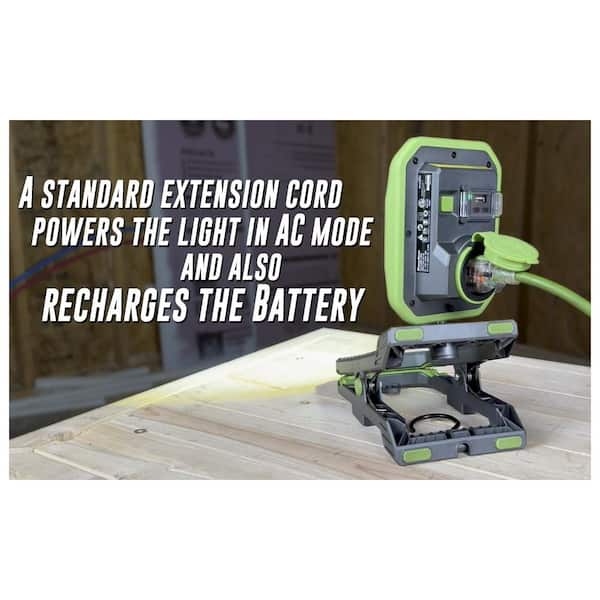 PowerSmith 3000 Lumen LED Clamp Light Dual-Power, Powered by 120V