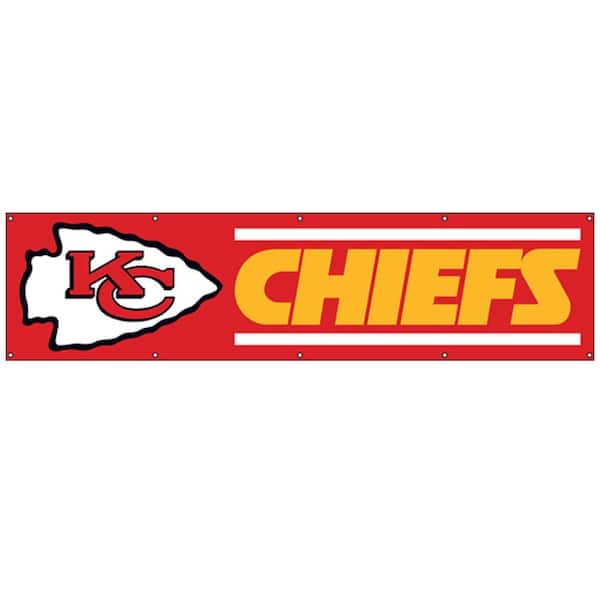 Party Animal 8 ft. x 2 ft. NFL License Chiefs Team Banner-DISCONTINUED
