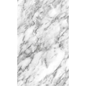 Black and White Art Deco Marble Print Non Woven Non-Pasted Textured Wallpaper 57 sq. ft.