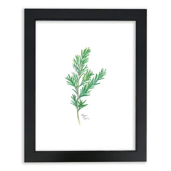 Unbranded Nature's Lace 2 "Rosemary" by Alyssa Lewis Individual Black Framed Nature Art Print 24 in. x 18 in.