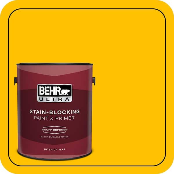 BEHR ULTRA 1 gal. #360B-7 Center Stage Extra Durable Flat Interior Paint & Primer