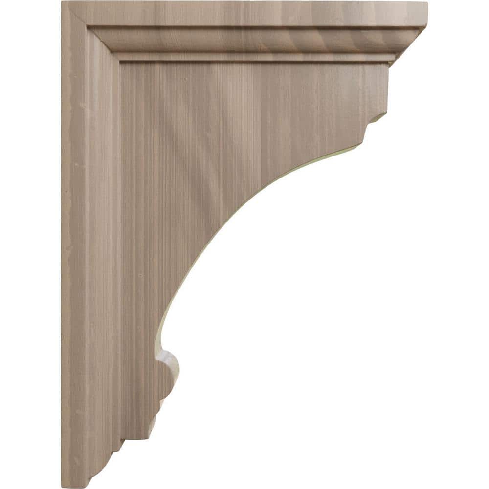 Thompson 8'' H x 2.5'' W x 6'' D Walnut Wood Corbel