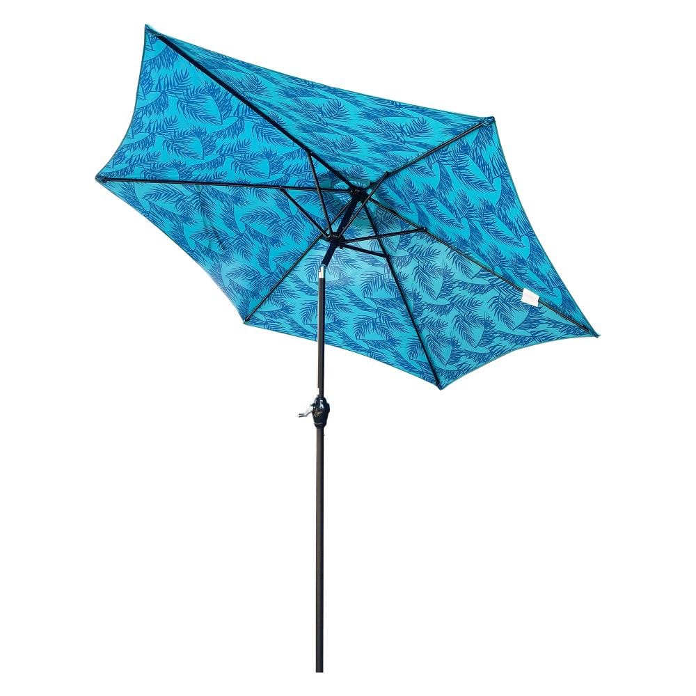 Cyan 9 ft. Hexagon Outdoor Umbrella with Crank Lift and Tilt Push Button (Base not included) price history on PriceWatchPro
