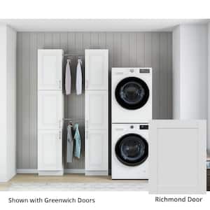 Richmond Verona White Plywood Shaker Stock Ready to Assemble Kitchen-Laundry Cabinet Kit 12 in. W. x 90 in. x 55 in.