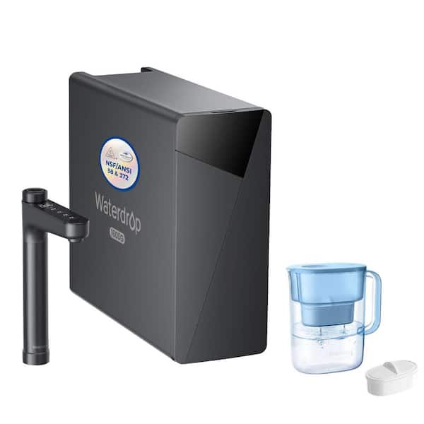 X16 Tankless RO System, NSF/ANSI 58 and 372 Certified, Alkaline Mineral PH, BPA-Free Lucid 10-Cup Water Filter Pitcher