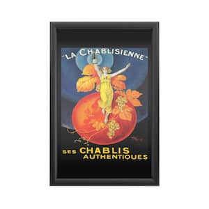 "La Chablisienne" by Unknown Framed with LED Light Vintage Advertisement Wall Art 24 in. x 16 in.
