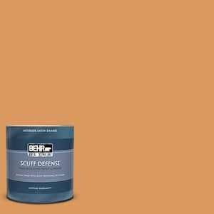 BEHR PREMIUM PLUS 1 gal. #P250-6 Splendor Gold Flat Low Odor Interior Paint  & Primer 130001 - The Home Depot