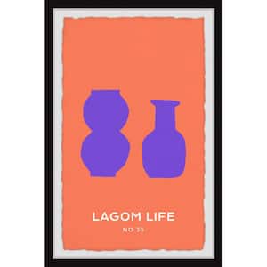 "Lagom Life" by Marmont Hill Framed Home Art Print 12 in. x 8 in.