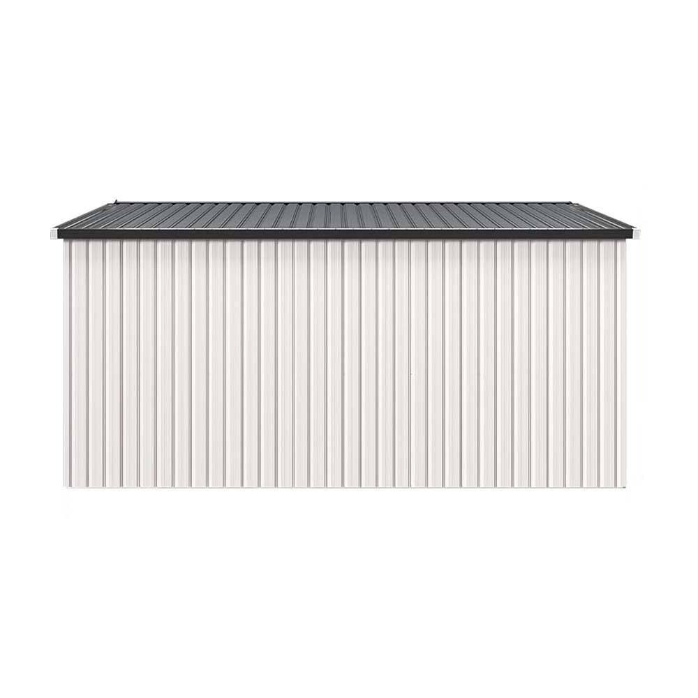 White 12 ft. W x 12 ft. D Metal Shed, Outdoor Storage Cabinet with 2 Door (144 sq. ft. ) price history on PriceWatchPro