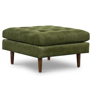 Napa Distressed Green Velvet Rectangle Ottoman