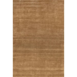 Arvin Olano Arrel Speckled Wool-Blend Area Rug Wheat Doormat 3 ft. x 5 ft. Accent Rug