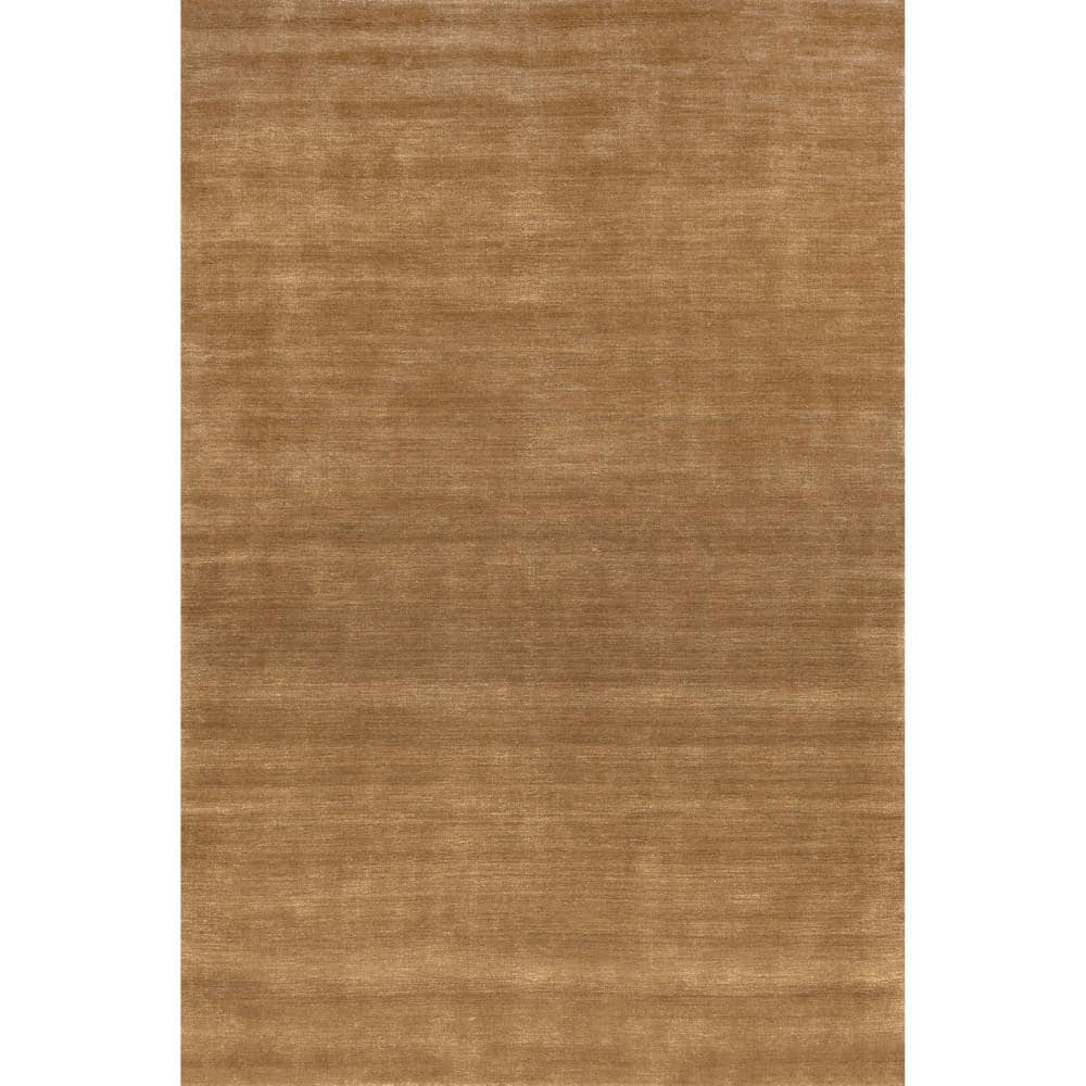 Wheat Flat Woven Handmade Wool-Blend Rectangular Area Rug
