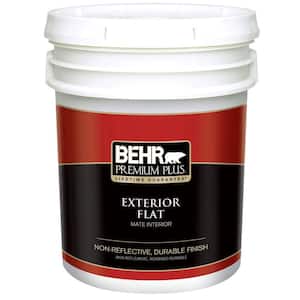 5 gal. Medium Base Flat Exterior Paint and Primer in One