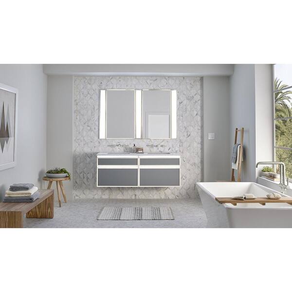 Robern Profiles 5.0 30 in. Varia Chrome Light LED Flush Mount