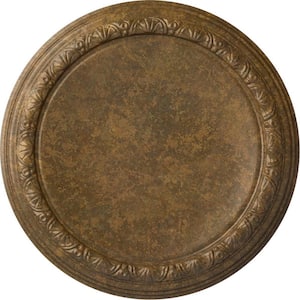19-1/2 in. x 1-3/4 in. Carlsbad Urethane Ceiling Medallion (Fits Canopies upto 14-1/4 in.) Hand-Painted Rubbed Bronze