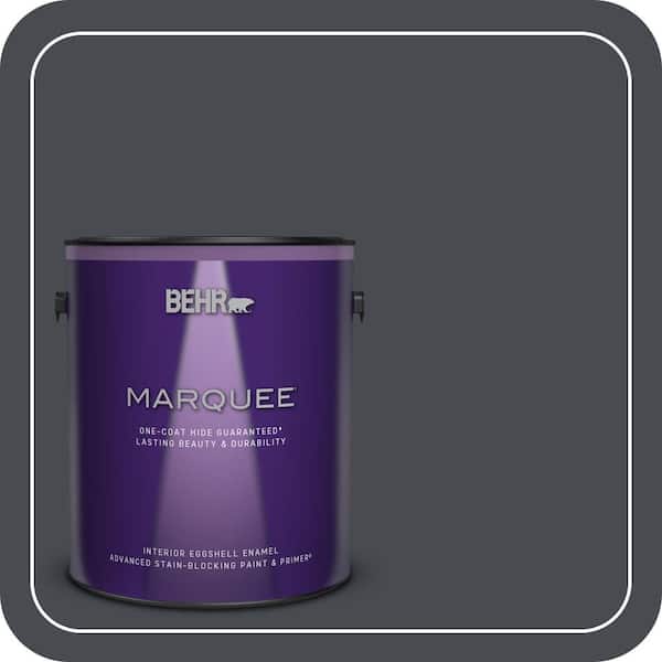 BEHR MARQUEE 1 gal. Home Decorators Collection #HDC-CL-24 Black Ribbon Eggshell Enamel Interior Paint & Primer