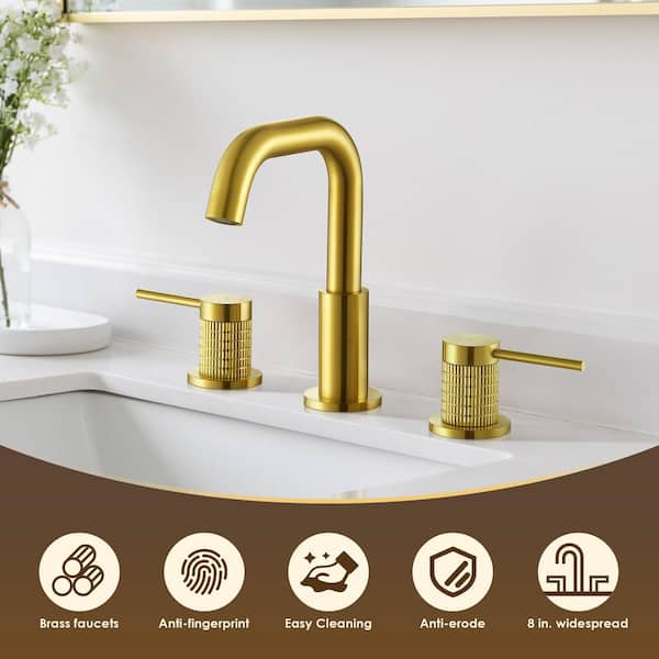 Altair Versace 8 in. Widespread Double Handle Mid Arc Bathroom