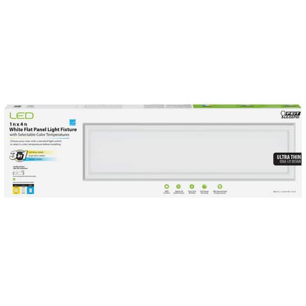 Feit Electric White LED Flat Panel Light Fixture