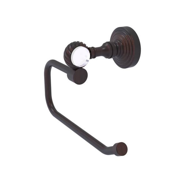 Allied Brass Pacific Grove Collection Wall Mounted Toilet Paper Holder in Venetian Bronze with Twisted Accents