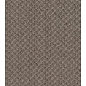 Genevieve Color Mocha Torte Brown - 39 oz. Nylon Pattern Installed Carpet