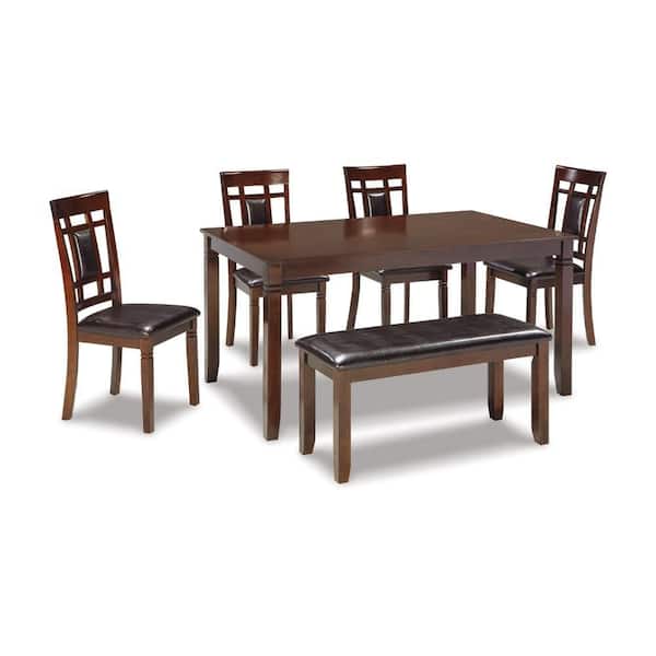 Noxx Brown Wood 30 in. 4 Legs Dining Table Seats 4
