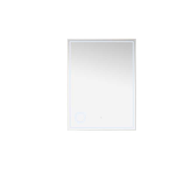 James Martin Vanities Tampa 39-3/8 x 29-1/2 Framed Bathroom Mirror Matte  Black