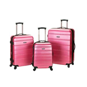 Melbourne 3-Piece Hardside Spinner Luggage Set, Pink