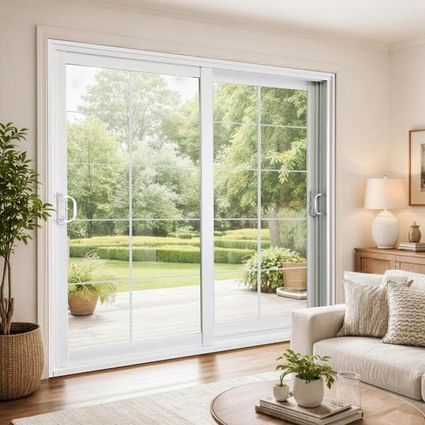 Stanley Doors 72 in. x 80 in. Double Sliding Patio Door with 10