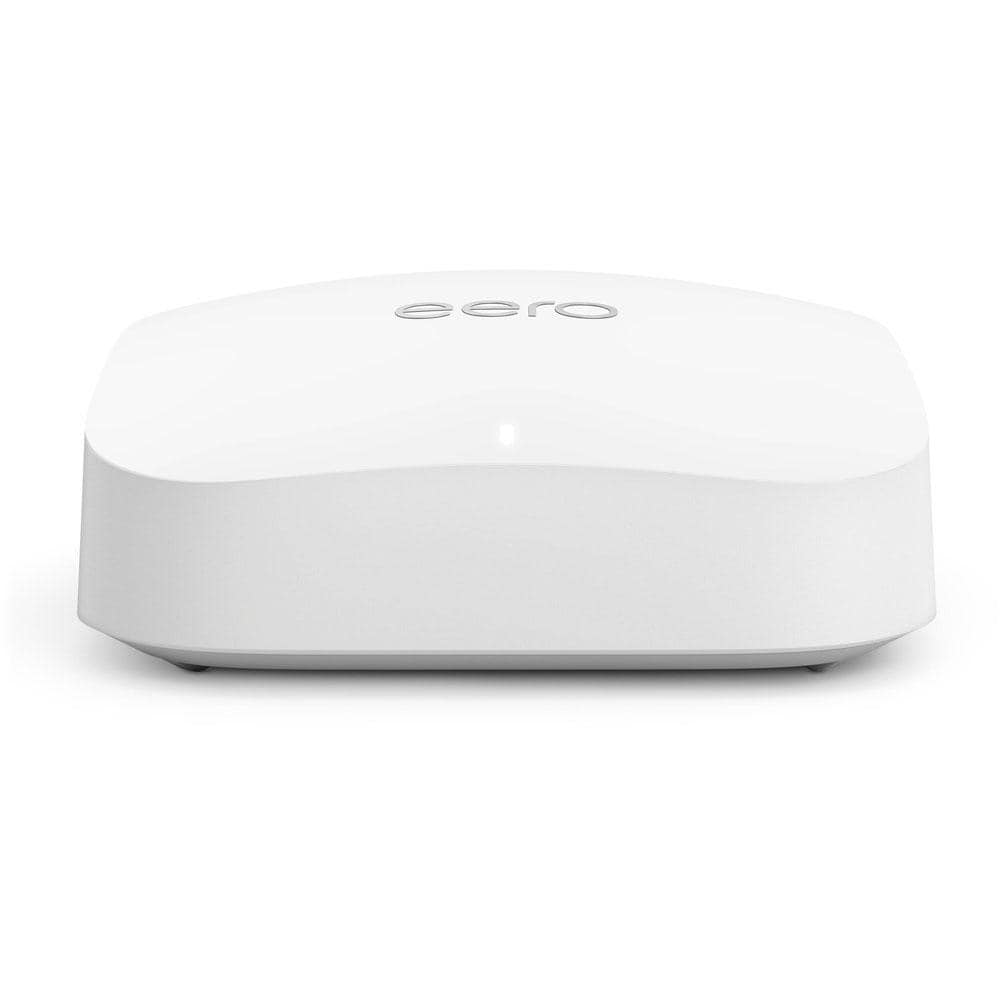 EERO Pro 6E Mesh Wi-Fi Router 2.5 Gbps Ethernet Coverage up to 2,000 sq. ft. Connect 100 Plus Devices (1-Pack) White