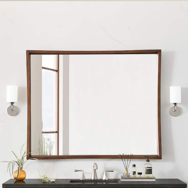 Wood framed deals vanity mirrors