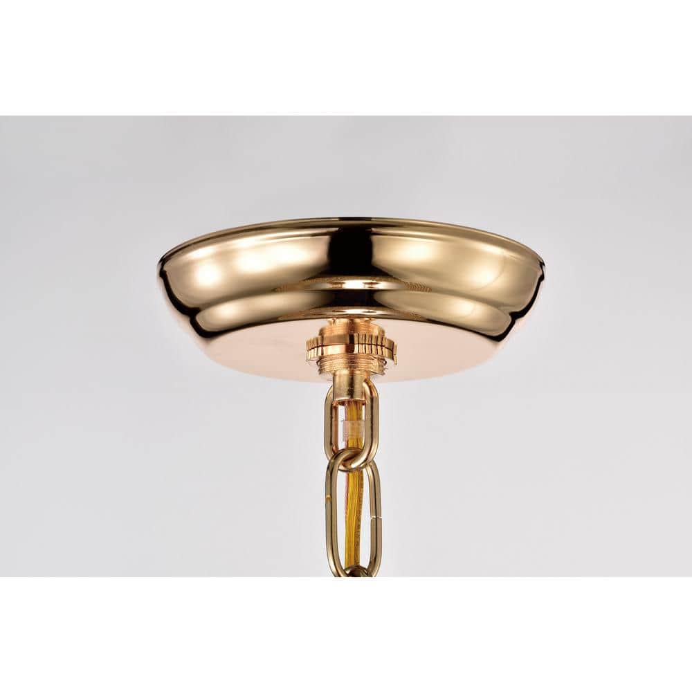 Chrome Crystal Candle 65" Chandelier with Drum Shade
