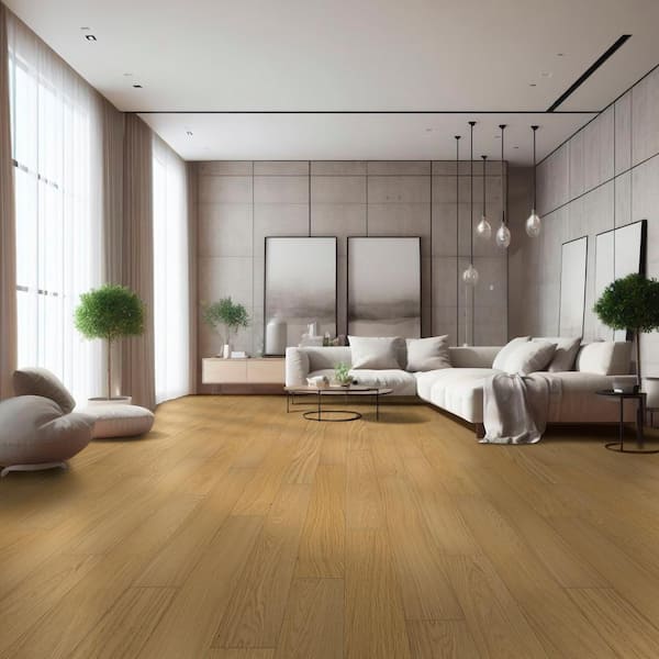 MSI Grant Manor White Oak 3/8 in. T x 7 in. W Tongue and Groove Engineered Hardwood Flooring (23.37 sq. ft./case)
