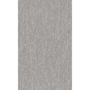 Grey Textured Fabric Like Printed Non-Woven Paper Nonpasted Textured Wallpaper 57 Sq. Ft.
