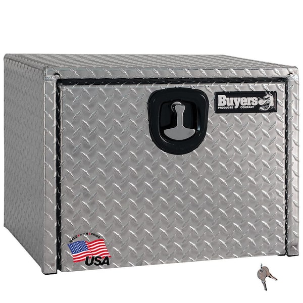 BUYERS PRODUCTS 24 in. x 24 in. x 36 in. Diamond Plate Tread Aluminum Underbody Truck Tool Box