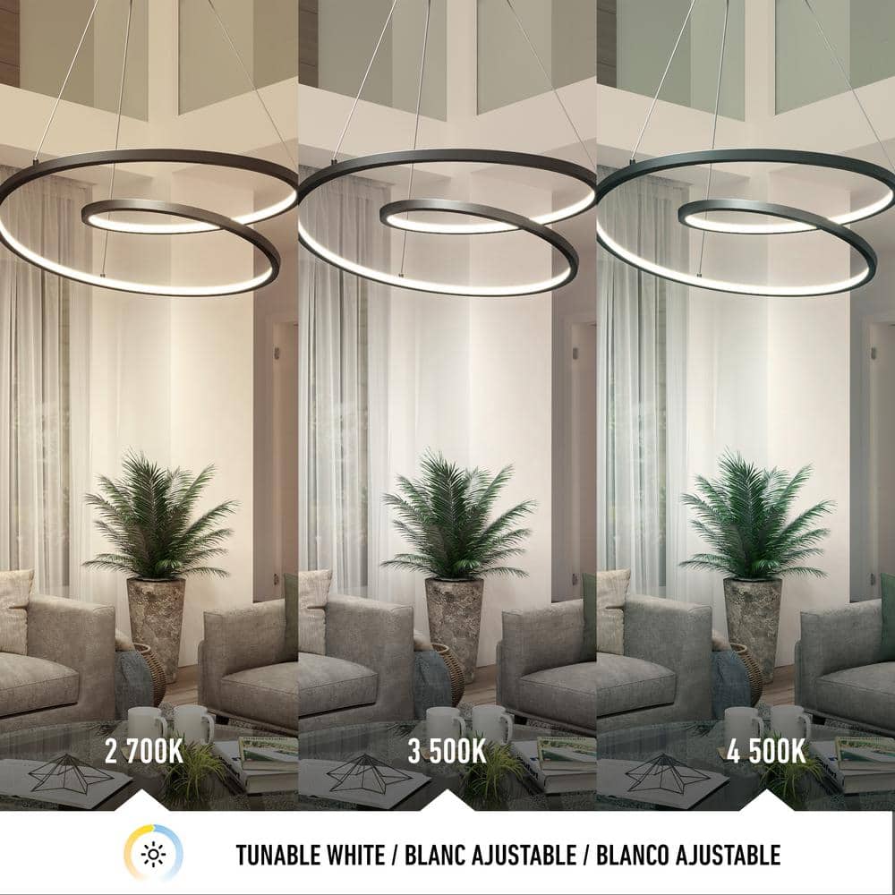 Salto 26-Watt Black LED Indoor/Outdoor Pendant Light
