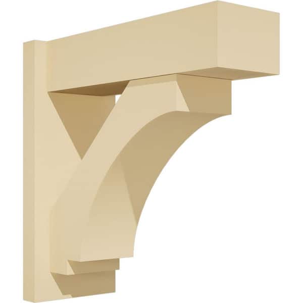 Ekena Millwork Imperial 7 in. W x 18 in. H x 18 in. D Signature Urethane Polyurethane Outlooker with Block Ends