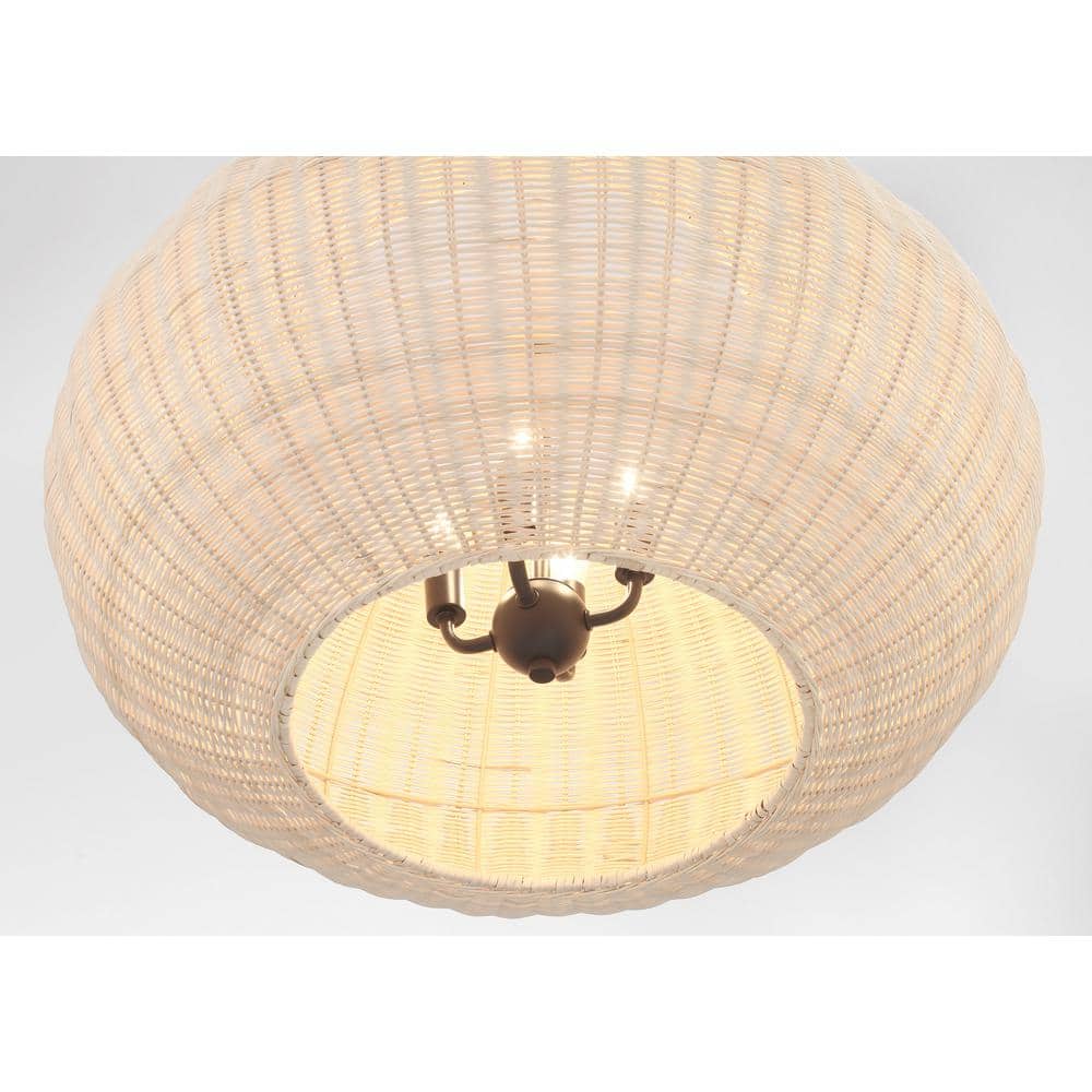 Modjeska 24" Coal Finish 4-Light Incandescent Pendant
