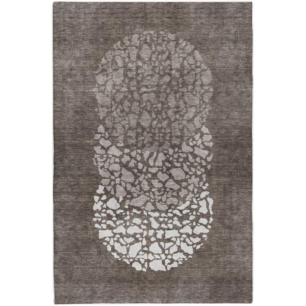 Dream Shag Premium Machine Washable Abstract ADS643 Taupe 5 ft. x 7 ft. 6 in. Area Rug price history on PriceWatchPro