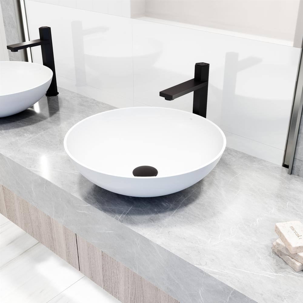 Nova Matte Black Single Handle Vessel Sink Faucet