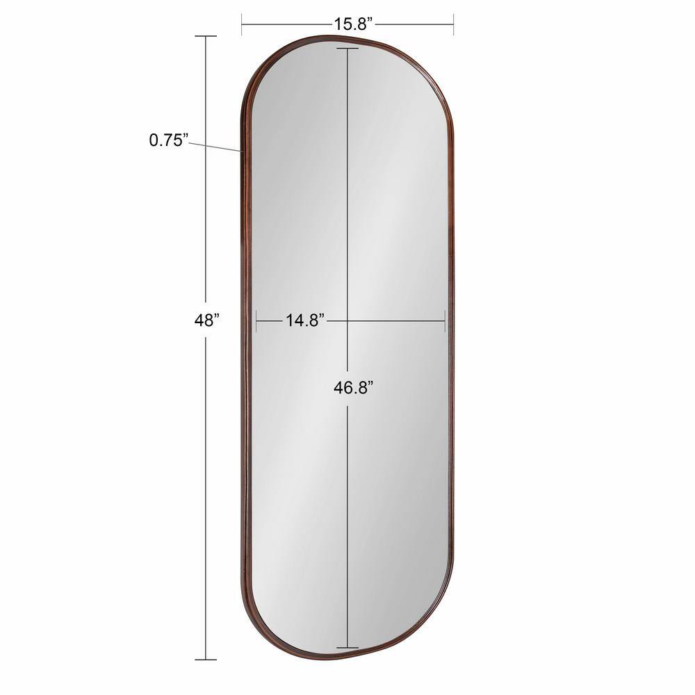 Elegant Bronze Full-Length Vanity Mirror, 19.92" x 51.73"